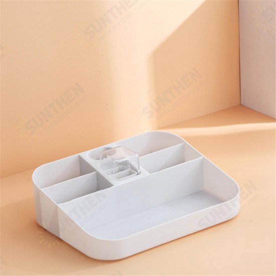 Dressing Box Desktop Large Capacity Drawer Integrated Skin Care Lipstick Makeup Remote Control Tissue Organizer Box Storage Baskets