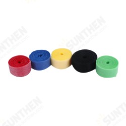 Durable 1M Magic Cable Power Cable Management Fastener Strap Marker Cord Organizer Cable Ties Fastening Tape Roll Durable 1M Magic Cable Power Cable Management Fastener Strap Marker Cord Organizer Cable Ties Fastening Tape Roll