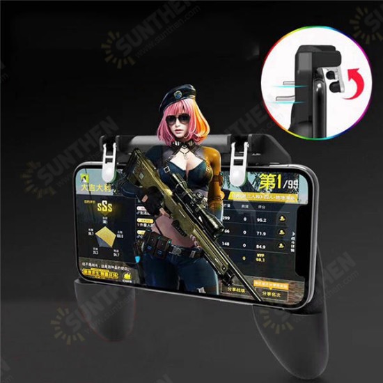 Foldable Gamepad Joystick Game Controller Trigger Mobile Phone Holder For PUBG Phone Game