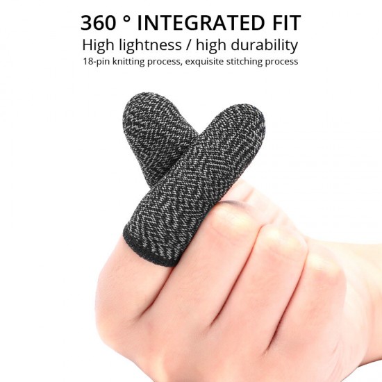 Gaming Finger Sleeve Breathable Fingertips For Games Anti-Sweat Touch Screen Finger Cots Cover Sensitive Mobile Touch Gloves