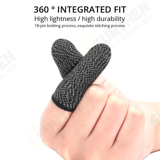 Gaming Finger Sleeve Breathable Fingertips For Games Anti-Sweat Touch Screen Finger Cots Cover Sensitive Mobile Touch Gloves