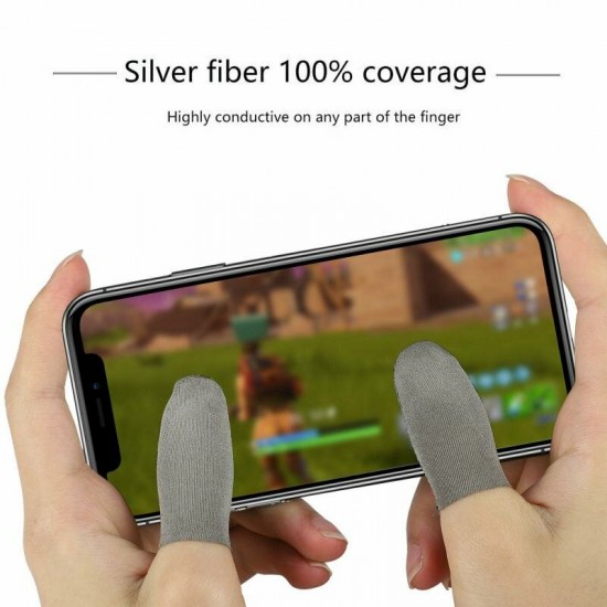 Gaming Finger Sleeve Breathable Fingertips Touch Screen Finger Cots Cover Sensitive for PUBG Mobile Phone Game