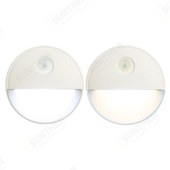 Infrared Sensor Night Light 5M Sensing Distance Warm Half Moon Light White Light Easy Install