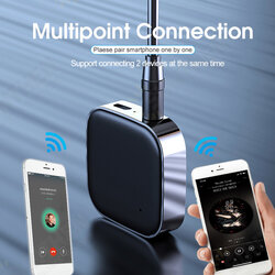 J21 bluetooth 5.0 Audio Receiver Transmitter 3.5mm AUX Wireless Music Adapter for Car PC Speaker Headphones J21 bluetooth 5.0 Audio Receiver Transmitter 3.5mm AUX Wireless Music Adapter for Car PC Speaker Headphones