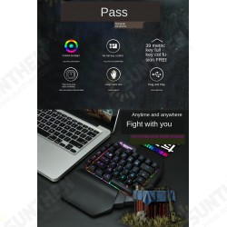 One-Handed Wired Colorful Mini Gaming Keyboard Gamepad for Mobile Game One-Handed Wired Colorful Mini Gaming Keyboard Gamepad for Mobile Game