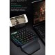 One-Handed Wired Colorful Mini Gaming Keyboard Gamepad for Mobile Game