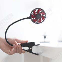 Portable Mini Clip Fan Flexible Bendable USB Rechargeable Desk Fan for Car Travel Camping