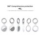 Silicone Protector Cover Keychain Shockproof Anti-scratch Anti-fall Protective Case Key Holder for AirTags