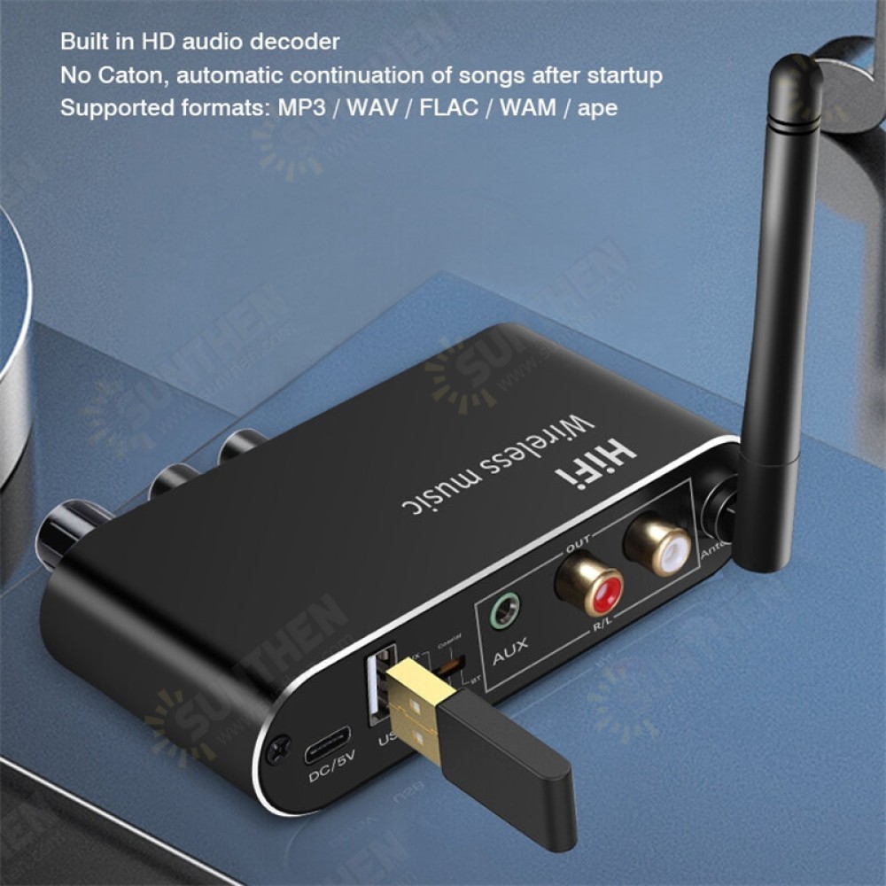 T01 bluetooth V5.1 Audio Transmitter Receiver With Coaxial / Optical