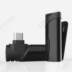 Type-C Interface Wireless Lavalier Microphone Clip-on Lapel Mic for POCO X3 F3 Redmi Note 10 OnePlus Audio Video Recording Type-C Interface Wireless Lavalier Microphone Clip-on Lapel Mic for POCO X3 F3 Redmi Note 10 OnePlus Audio Video Recording