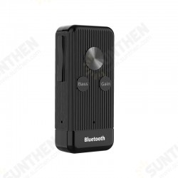 bluetooth 5.0 Receiver 3.5mm AUX Wireless Adapter Bass Audio Noise Cancel With Mic For Headphone Speaker Support TF Card bluetooth 5.0 Receiver 3.5mm AUX Wireless Adapter Bass Audio Noise Cancel With Mic For Headphone Speaker Support TF Card
