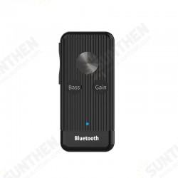 bluetooth 5.0 Receiver 3.5mm AUX Wireless Adapter Bass Audio Noise Cancel With Mic For Headphone Speaker Support TF Card bluetooth 5.0 Receiver 3.5mm AUX Wireless Adapter Bass Audio Noise Cancel With Mic For Headphone Speaker Support TF Card