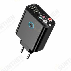 bluetooth 5.0 Receiver Transmitter 3.5mm Aux L/R Wireless Stereo Audio Adapter Support APP TF/U Disk Play Dual USB Charger