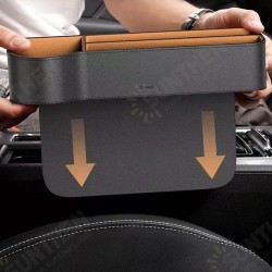 Leather Car Seat Organizer Bag Cup Drink Phone Coin Stowing Tidying Storage Box Leather Car Seat Organizer Bag Cup Drink Phone Coin Stowing Tidying Storage Box