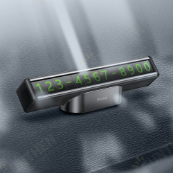 Square Bar Temporary Parking Number Plate All Metal Material / Two Phone Numbers / Magnetic Base for Car Square Bar Temporary Parking Number Plate All Metal Material / Two Phone Numbers / Magnetic Base for Car