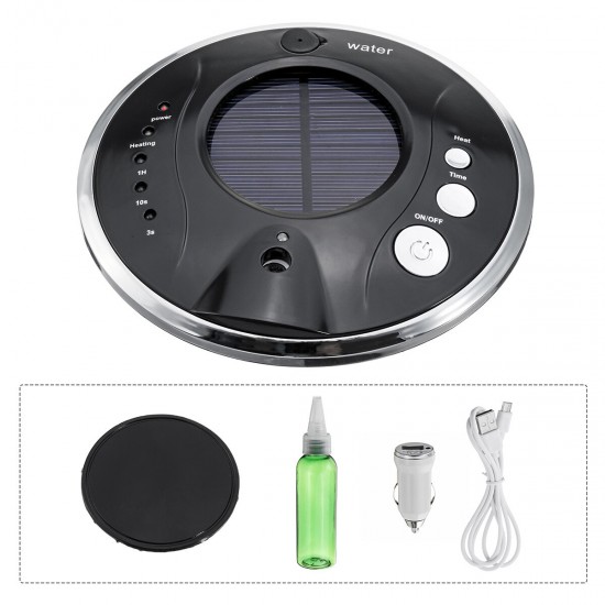 Car Solar Powered Negative Ion Air Purifier 5V Cleaner Purifier humidification