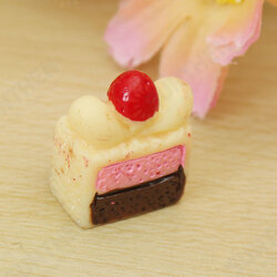 DIY 14x7MM Resin Kawaii Cake Simulation Food Cabochons For Phone Decoration Bun Bag DIY 14x7MM Resin Kawaii Cake Simulation Food Cabochons For Phone Decoration Bun Bag