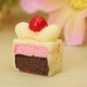 DIY 14x7MM Resin Kawaii Cake Simulation Food Cabochons For Phone Decoration Bun Bag