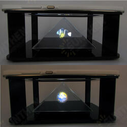 DIY 3D Holographic Projection Pyramid For iPhone 6S Plus 6S Samsung HTC Smartphone DIY 3D Holographic Projection Pyramid For iPhone 6S Plus 6S Samsung HTC Smartphone