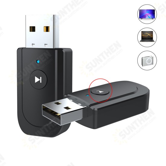 SY318 bluetooth 5.0 Audio Receiver Transmitter Adapter 3.5mm Jack AUX USB Stereo Music Wireless Adapter for TV Car PC Headphones