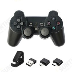 T706W 2.4G Wireless Game Controller Gamepad Joystick Joypad for PS3 for Android TV Box With Micro USB Or Type-C Adapter Tablets T706W 2.4G Wireless Game Controller Gamepad Joystick Joypad for PS3 for Android TV Box With Micro USB Or Type-C Adapter Tablets