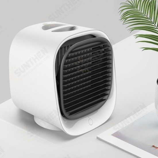 Fan Cooling Mini Air Conditioner Portable Cooler Desktop Table Humidifier USB