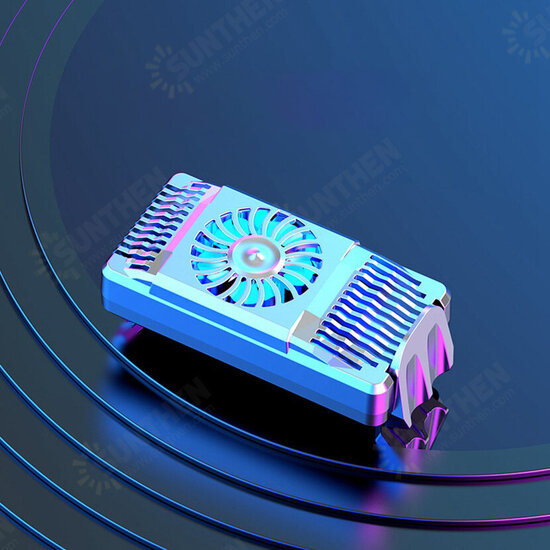 AH-101 Portable Mobile Phone Radiator Semiconductor Rapid Cooling Fan USB Gaming Cooler for 4.0-6.5 inch Mobile Phone