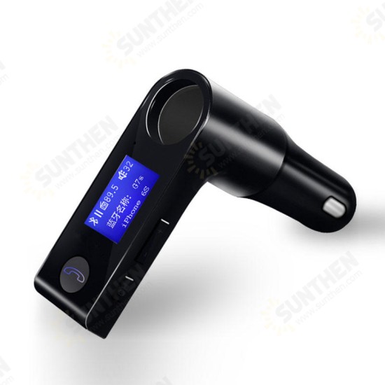 G7S 12-24V bluetooth Car FM Transmitter Wireless Radio Adapter USB Charger MP3 Player