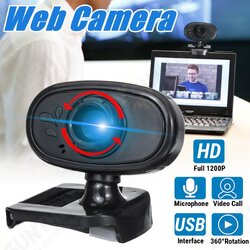 HD USB Webcam with Built-in Microphone Video Web Class Camera PC Laptop Desktop HD USB Webcam with Built-in Microphone Video Web Class Camera PC Laptop Desktop