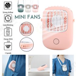 Handheld/ Desktop/ Hanging Neck USB Rechargeable 3-Gear Wind-Speed Mini Pocket Fan Handheld/ Desktop/ Hanging Neck USB Rechargeable 3-Gear Wind-Speed Mini Pocket Fan