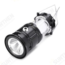 2-IN-1 Portable Collapsible 6 LED Camping Solar Power Rechargeable Night Light Hiking Lamp Torch Outdoor Lighting Camping Lantern 2-IN-1 Portable Collapsible 6 LED Camping Solar Power Rechargeable Night Light Hiking Lamp Torch Outdoor Lighting Camping Lantern