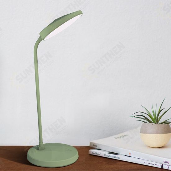 Diamond LED Lamp Battery Touch Flexible Neck Desk Table Eye-protect Study USB Home Bedside Night Reading Light