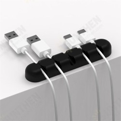 CBS5 Cable Winder Earphone Cable Organizer Wire Storage Silicon Cable Holder Clips For MP3 MP4 Mouse Earphone CBS5 Cable Winder Earphone Cable Organizer Wire Storage Silicon Cable Holder Clips For MP3 MP4 Mouse Earphone