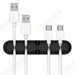 CBS5 Cable Winder Earphone Cable Organizer Wire Storage Silicon Cable Holder Clips For MP3 MP4 Mouse Earphone CBS5 Cable Winder Earphone Cable Organizer Wire Storage Silicon Cable Holder Clips For MP3 MP4 Mouse Earphone