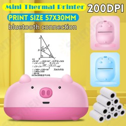 Portable 57MM Mini Cute Thermal / Inkless Printer bluetooth Printing APP Control Portable 57MM Mini Cute Thermal / Inkless Printer bluetooth Printing APP Control