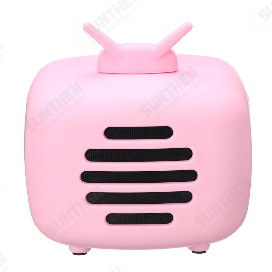 Portable Retro Speaker TV Design Mobile Phone Holder Stand bluetooth Alarm Clock