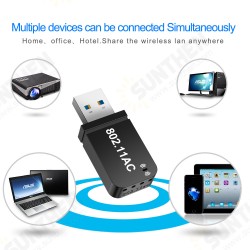 1200Mbps USB bluetooth 5.0 Dongle Adapter Dual Band Wireless Lan Wi-Fi Ethernet Antenna Dongle for PC Computer 1200Mbps USB bluetooth 5.0 Dongle Adapter Dual Band Wireless Lan Wi-Fi Ethernet Antenna Dongle for PC Computer