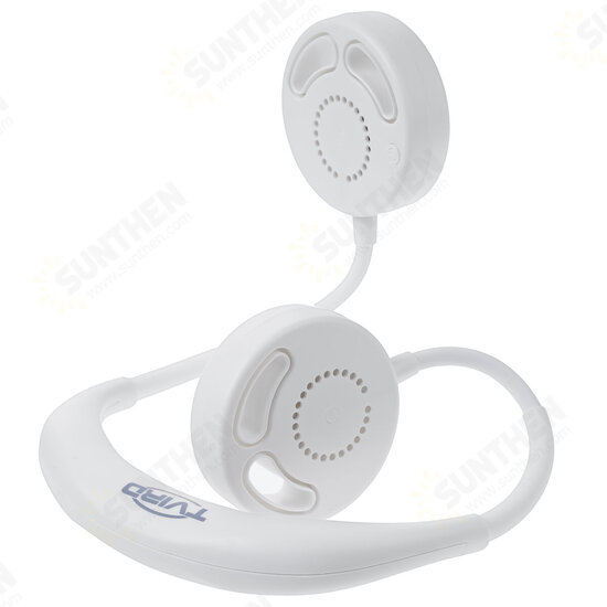 Leafless USB Rechargeable Hanging Neck Fan Portable Travel Silent for Home Outdoor Lazy Small Summer Fan