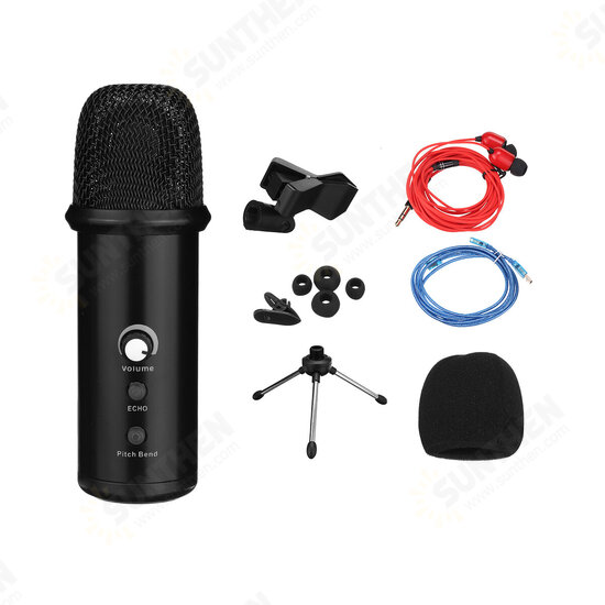 U18-01/03 USB Condenser Recording Microphone Tripod Set