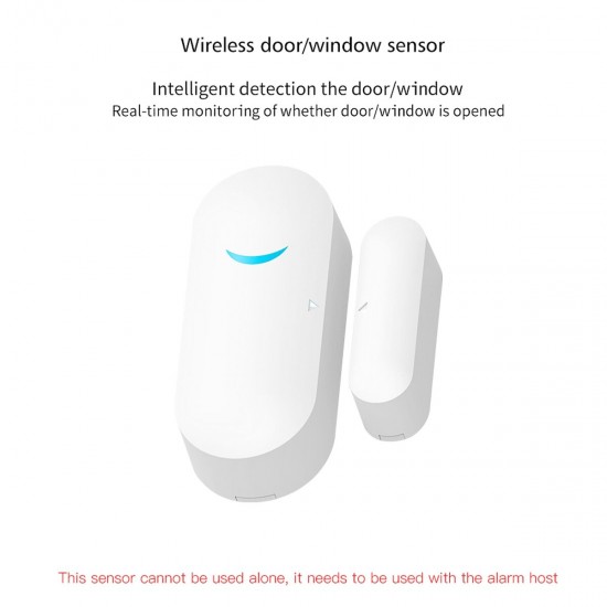 WIFI/433MHZ Window Door Sensor Door Open/ Closed Smart Security Detectors APP Home Alarm