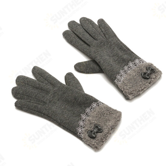 Women Winter Gloves Touch Screen Warm Gloves Outdoor Driving Gloves For Smartphone