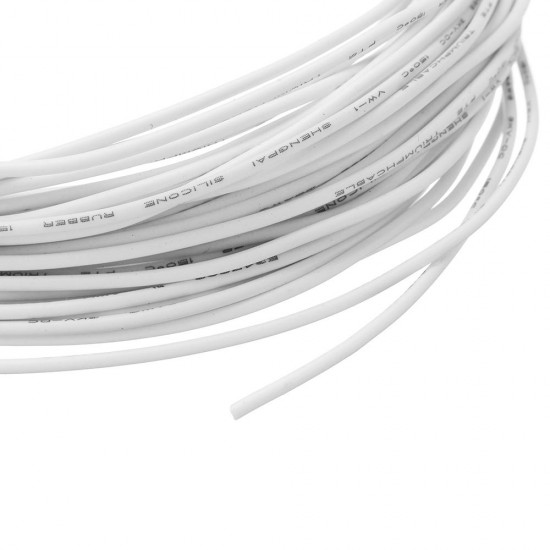 10 Meters 18AWG Electronic Cable Wire Insulated LED Wire White For DIY