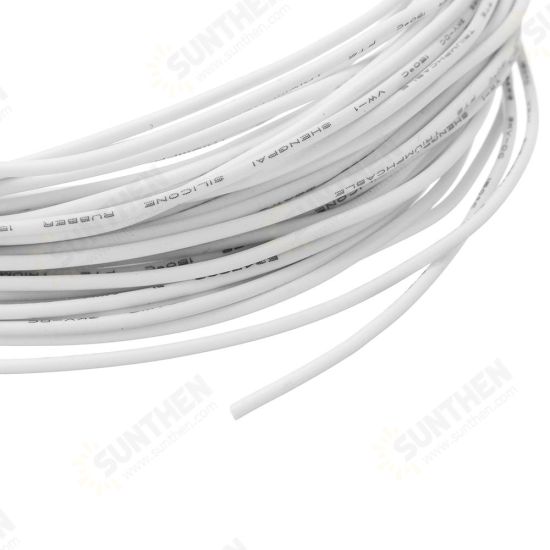 10 Meters 18AWG Electronic Cable Wire Insulated LED Wire White For DIY