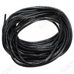10M Spiral Wire Wrap Tube Manage Cord for PC Home Cable 4-50MM 10M Spiral Wire Wrap Tube Manage Cord for PC Home Cable 4-50MM