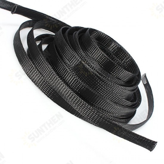 12mm Braided Expandable Sheathing Auto Wire Cable Gland Sleeving