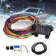 14 Circuit Universal Wiring Harness Bumper Wire Kit 12V Durability Car Hot Rod Street-Rod XL Wires