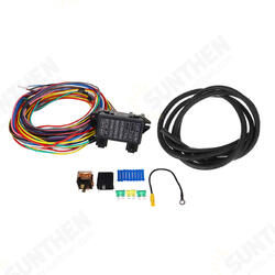 14 Circuit Universal Wiring Harness Bumper Wire Kit 12V Durability Car Hot Rod Street-Rod XL Wires 14 Circuit Universal Wiring Harness Bumper Wire Kit 12V Durability Car Hot Rod Street-Rod XL Wires