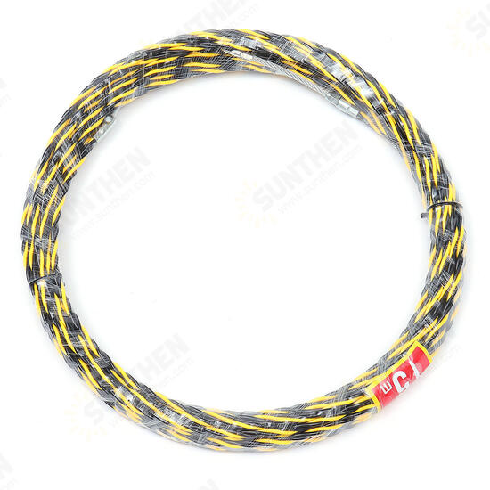 15M 5mm Spiral Cable Puller Conduit Snake Cable Rodder Fish Tape Wire Guide