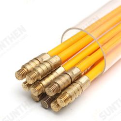 15Pcs 30FT Fiberglass Running Cable Wire Kit Coaxial Electrical Cable Installing Rods Tool 15Pcs 30FT Fiberglass Running Cable Wire Kit Coaxial Electrical Cable Installing Rods Tool