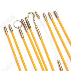 15Pcs 30FT Fiberglass Running Cable Wire Kit Coaxial Electrical Cable Installing Rods Tool 15Pcs 30FT Fiberglass Running Cable Wire Kit Coaxial Electrical Cable Installing Rods Tool